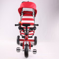 2016 Novo estilo popular multi-função Softtextile três rodas triciclo do bebê com assento traseiro